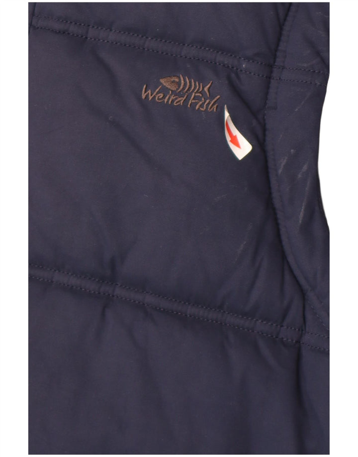 Męska wyściełana kamizelka Weird Fish UK 42 XL, granatowa, poliester