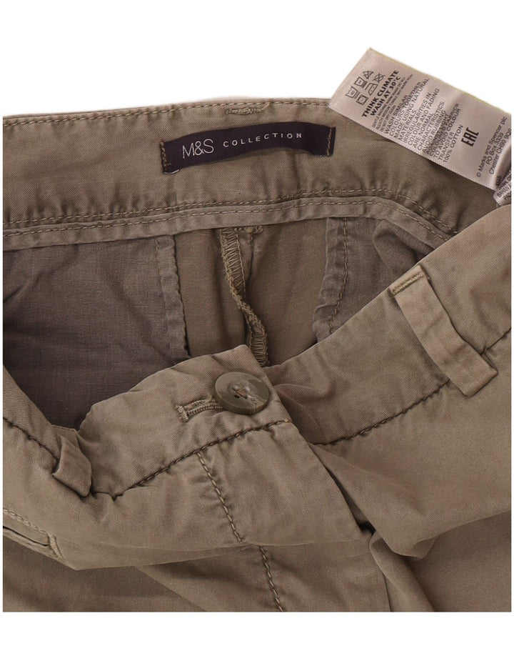 Damskie spodenki Chino Marks & Spencer UK 12 Medium W30, bawełna khaki