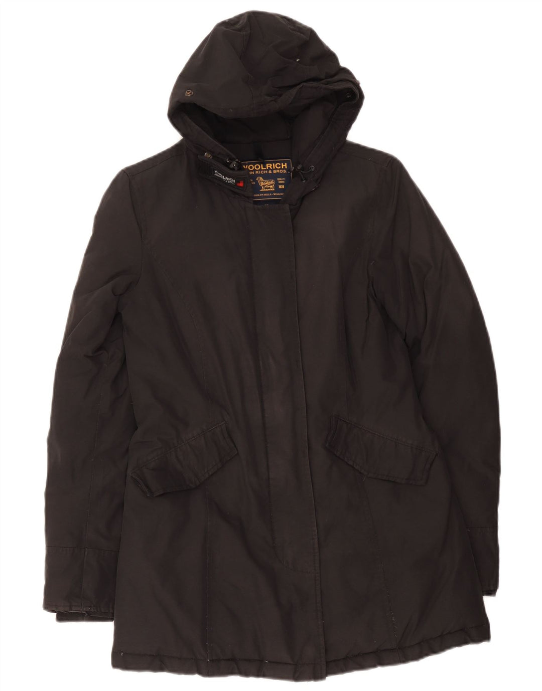 Damska kurtka parka z kapturem Woolrich UK 6 XS czarna