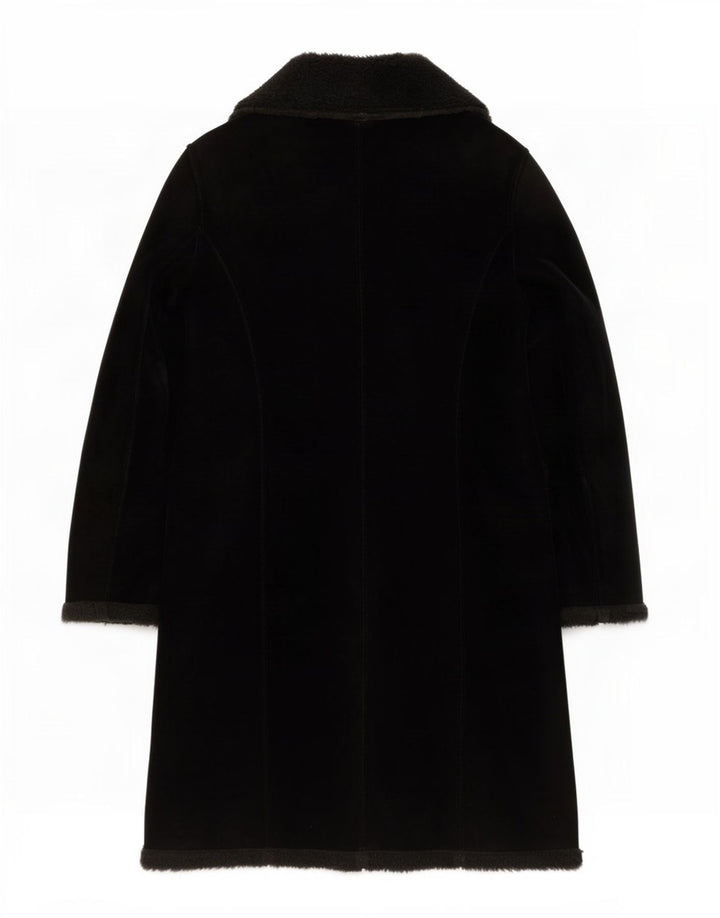 Płaszcz damski Sisley Sherpa UK 10, mały, czarny poliester