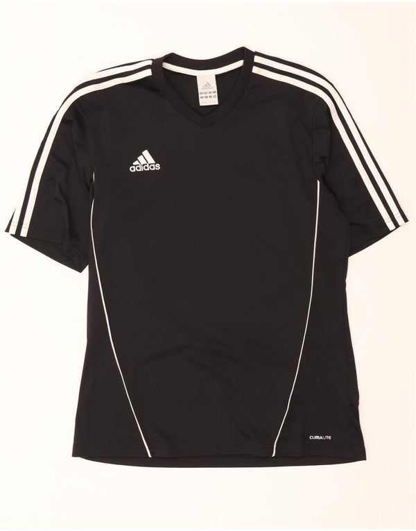 Męska koszulka Adidas Climalite Top, średni czarny poliester