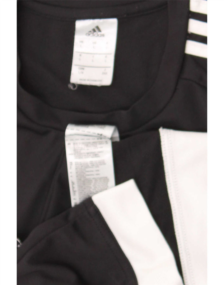 Adidas Męski T-shirt Top Duży Czarny Poliester