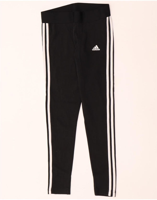 Legginsy Damskie Adidas UK 8/10 Małe Czarne Bawełniane