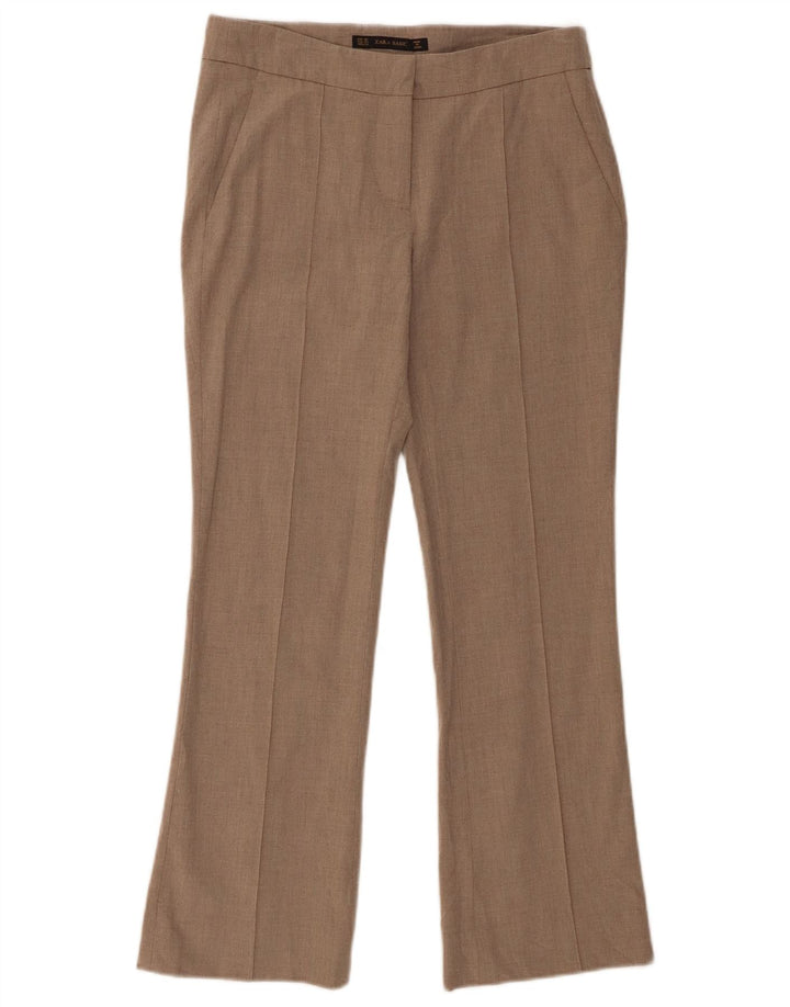 Damskie spodnie Chino Bootcut Zara XS W24 L25 Beżowy poliester