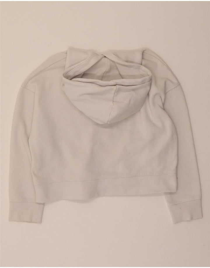 ZARA Womens Oversized Hoodie Jumper UK 14 Medium Grey Cotton Vintage Zara and Second-Hand Zara from Messina Hembry 