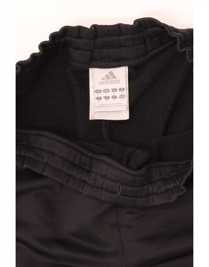 Damskie spodnie dresowe Adidas UK 10, małe, czarne, poliestrowe