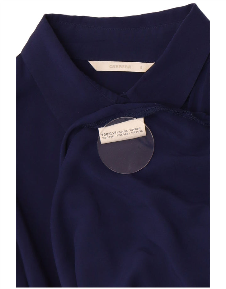 Damska bluzka koszulowa Carrera UK 10 Small, granatowa wiskoza