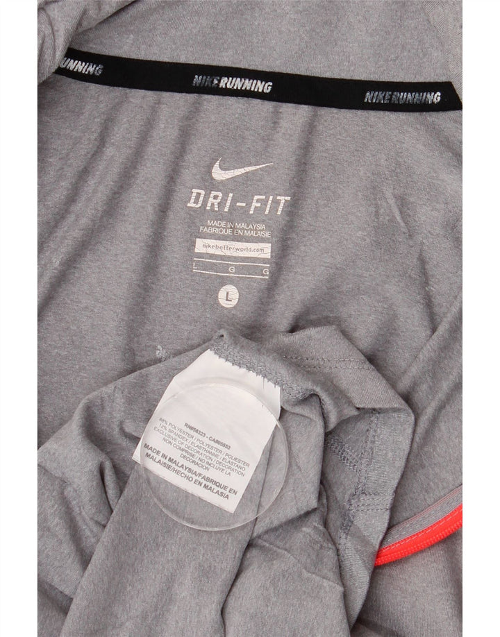 Męski sweter dresowy Nike Dri Fit, duży, szary poliester