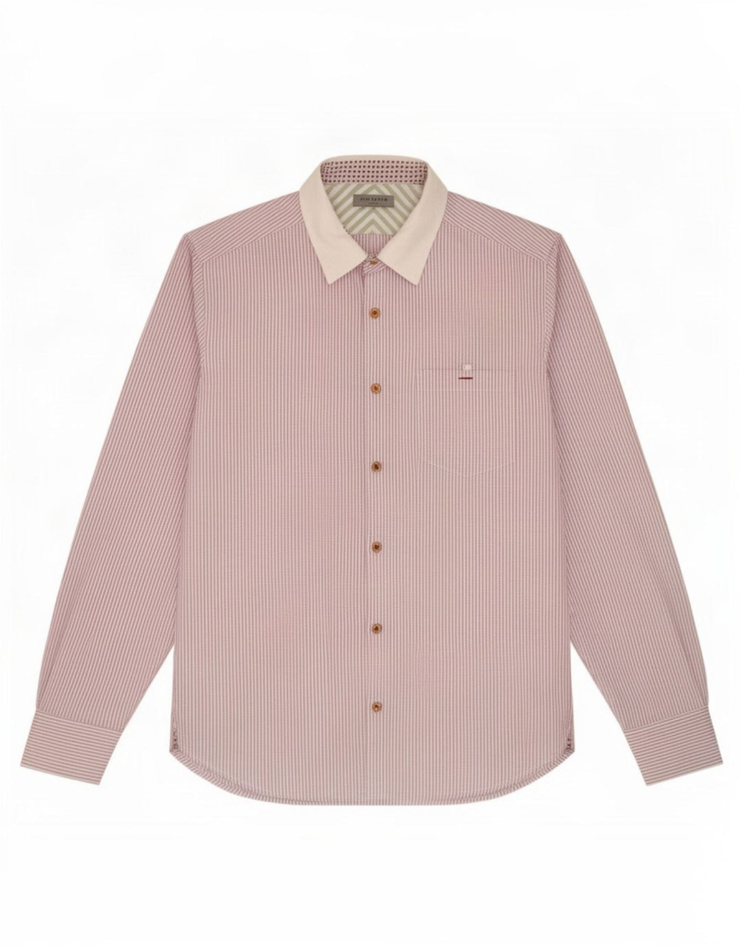 Koszula męska Ted Baker, rozmiar 3, bawełniana w ciemnofioletowe prążki