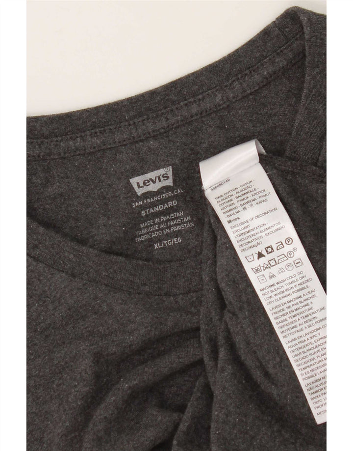 Męska standardowa koszulka Levi's Top XL, szara bawełna
