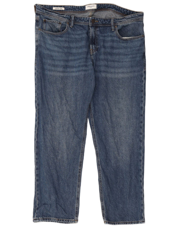 Męskie jeansy Jack & Jones Mike Straight W40 L30 Niebieskie bawełniane