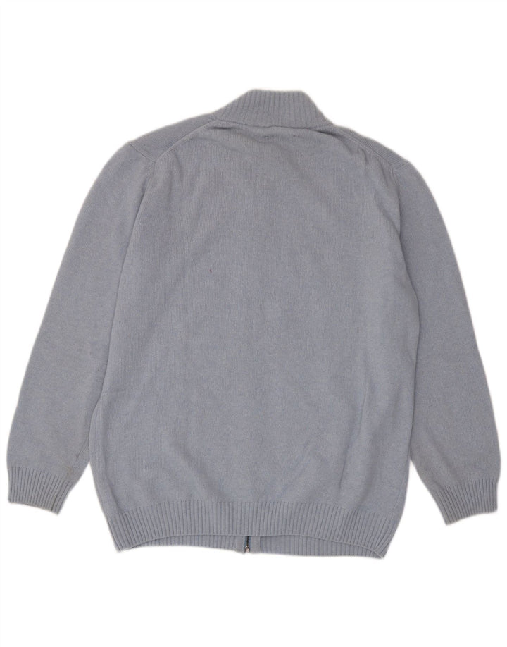 MARLBORO CLASSICS Męski sweter kardigan 2XL Niebieska wełna