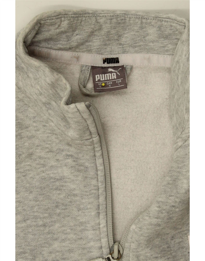 PUMA Womens Graphic Tracksuit Top Jacket UK 16 Large Grey Vintage Puma and Second-Hand Puma from Messina Hembry 
