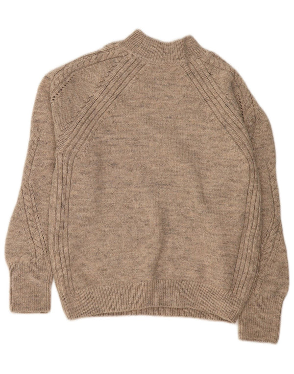 Marks & Spencer Damski sweter z golfem, UK 10, mały beż