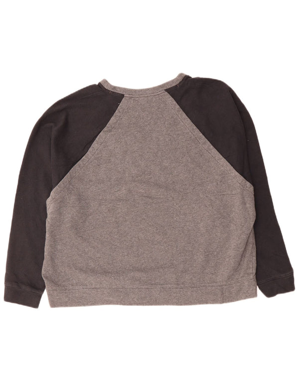 Damski sweter oversize UNDER ARMOUR UK 18 XL, szary, z blokami kolorów