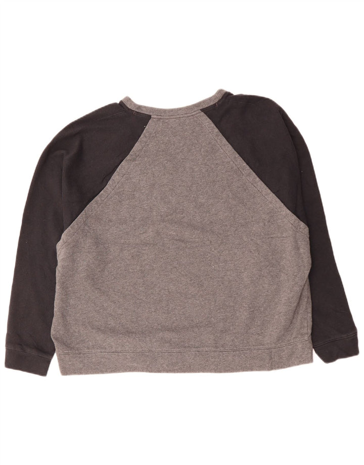 Damski sweter oversize UNDER ARMOUR UK 18 XL, szary, z blokami kolorów