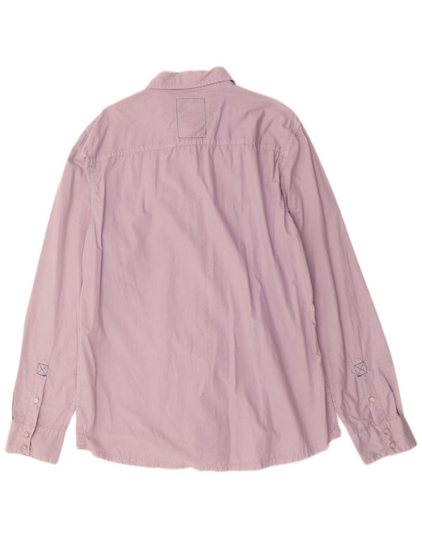 Koszula męska Guess 2XL, fioletowa, bawełniana