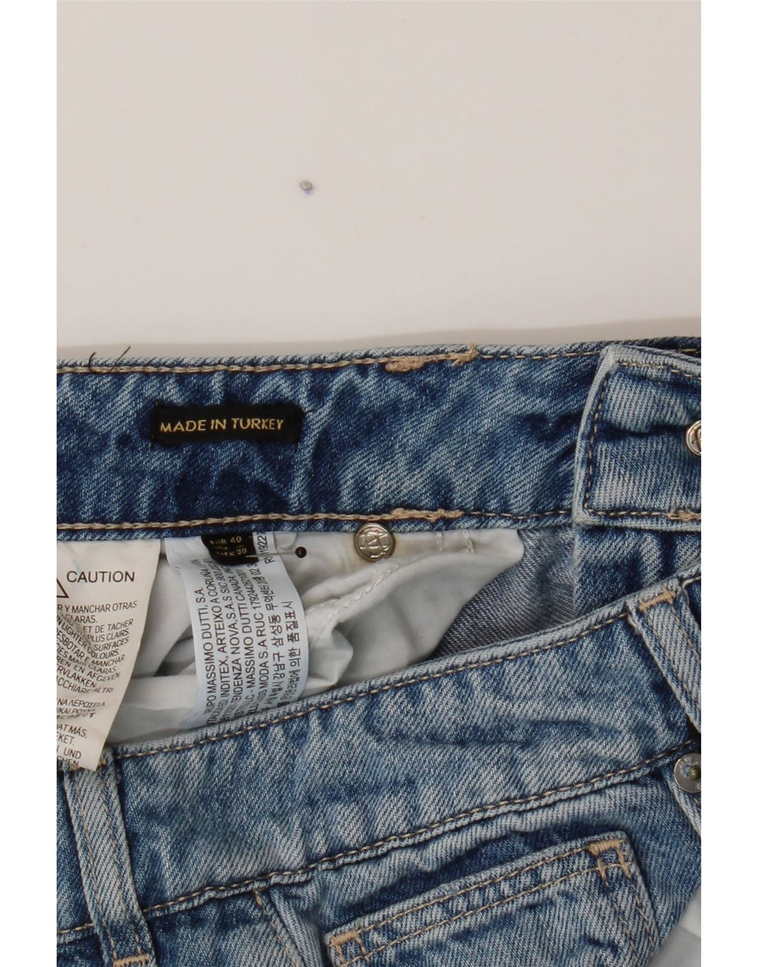 MASSIMO DUTTI Womens Cropped Jeans EU 40 Medium W30 L25 Blue Cotton Vintage Massimo Dutti and Second-Hand Massimo Dutti from Messina Hembry 