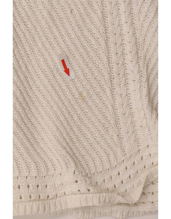 Marks & Spencer Damski sweter z dekoltem w łódkę, UK 14, średni złamanej bieli