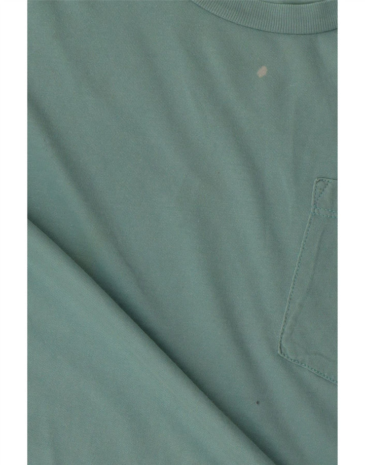 T-shirt męski Carhartt, mały, turkusowy, bawełniany