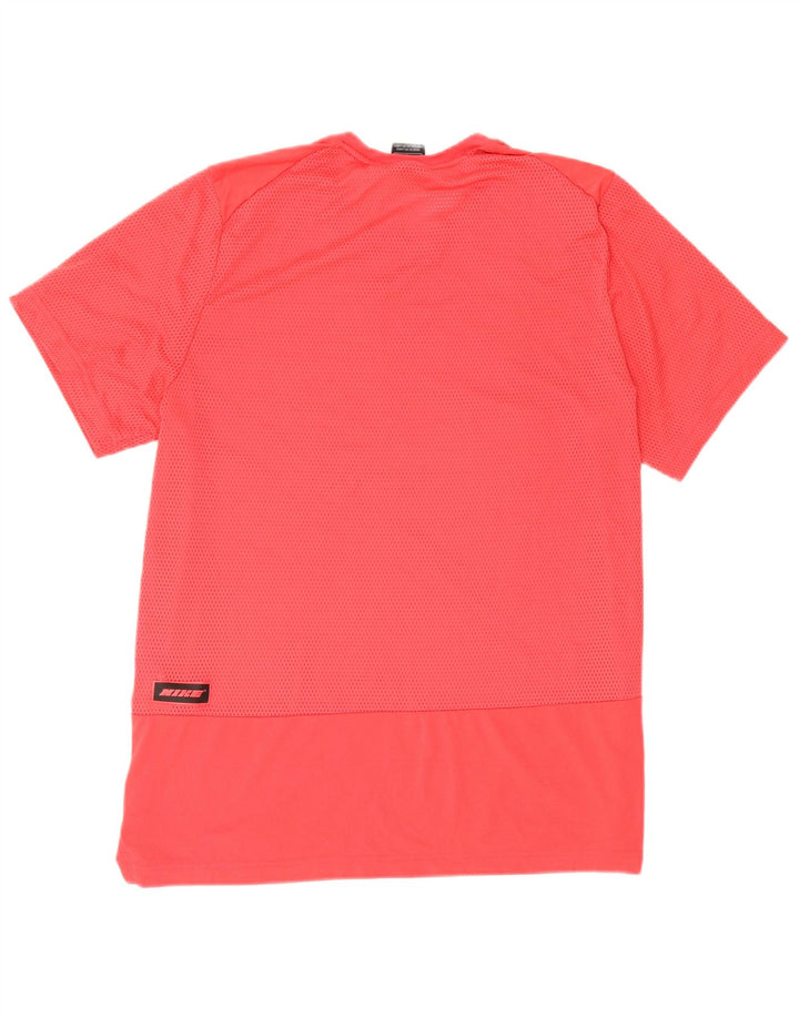 Męski T-shirt Nike Dri Fit Standard Graphic Top, duży, czerwony, poliester