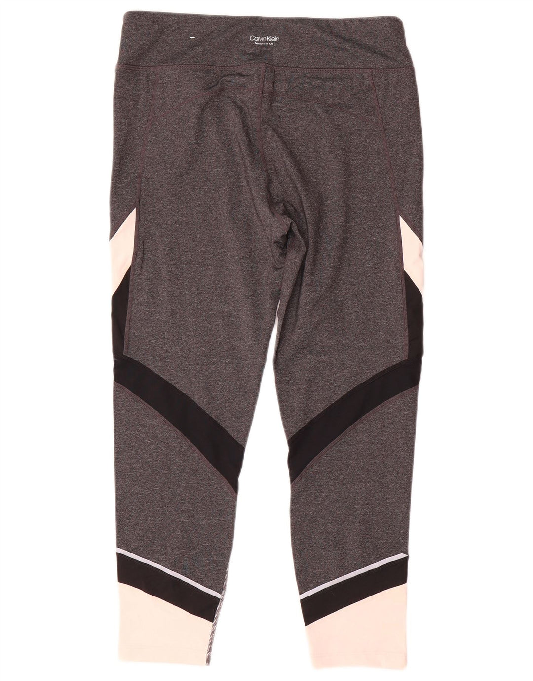 Legginsy damskie Calvin Klein UK 16, duże, szare bloki kolorów