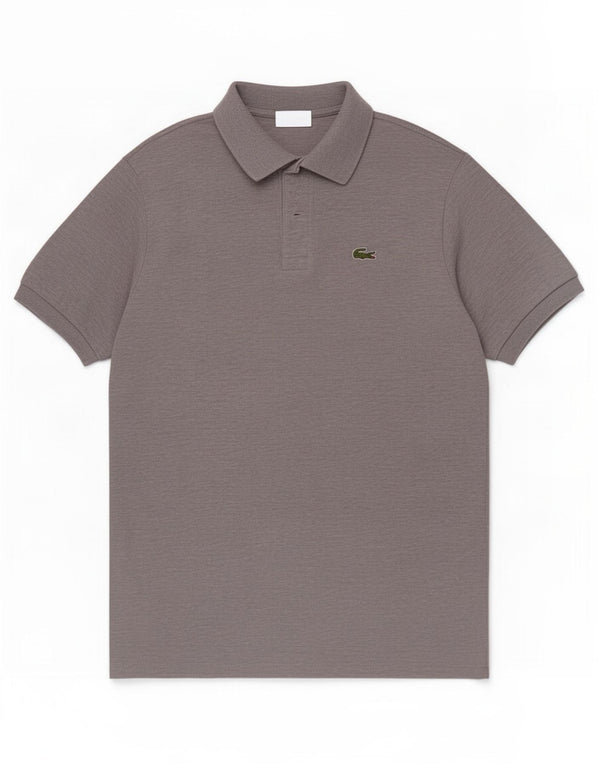 Męska koszulka polo Lacoste, rozmiar 5, duża, szara, bawełniana w plamki