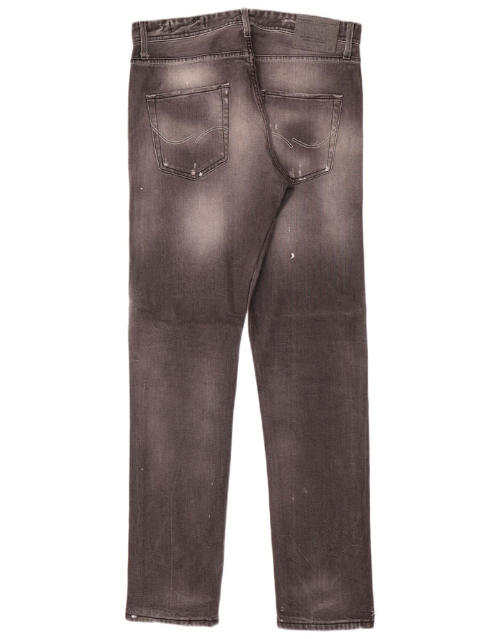 Męskie jeansy typu slim w trudnej sytuacji Jack & Jones W32 L33 szare