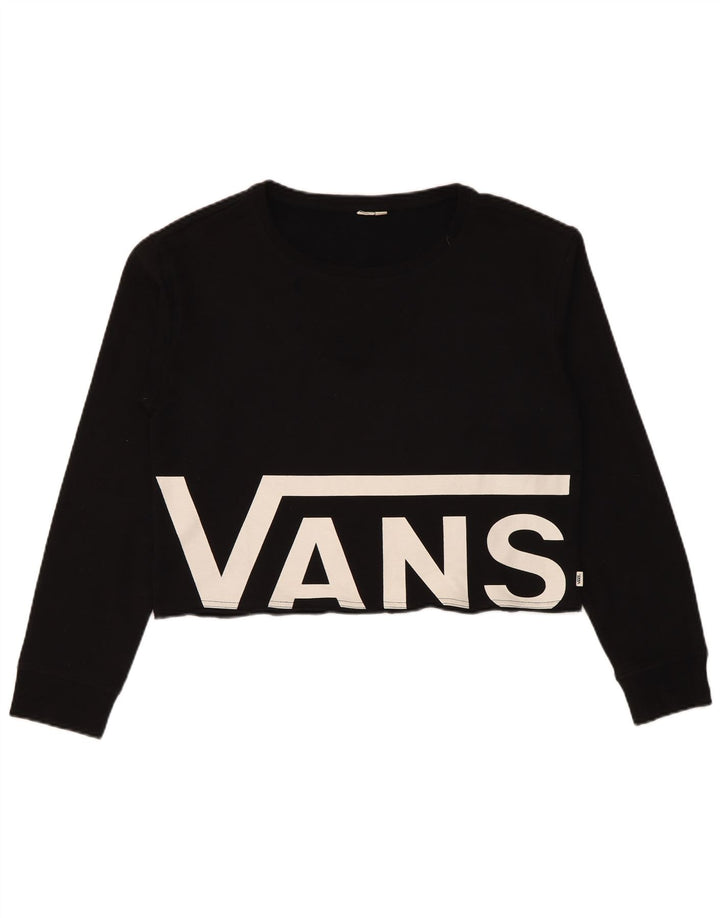 Damska bluza Vans Graphic Crop Jumper UK 14, średnia czarna
