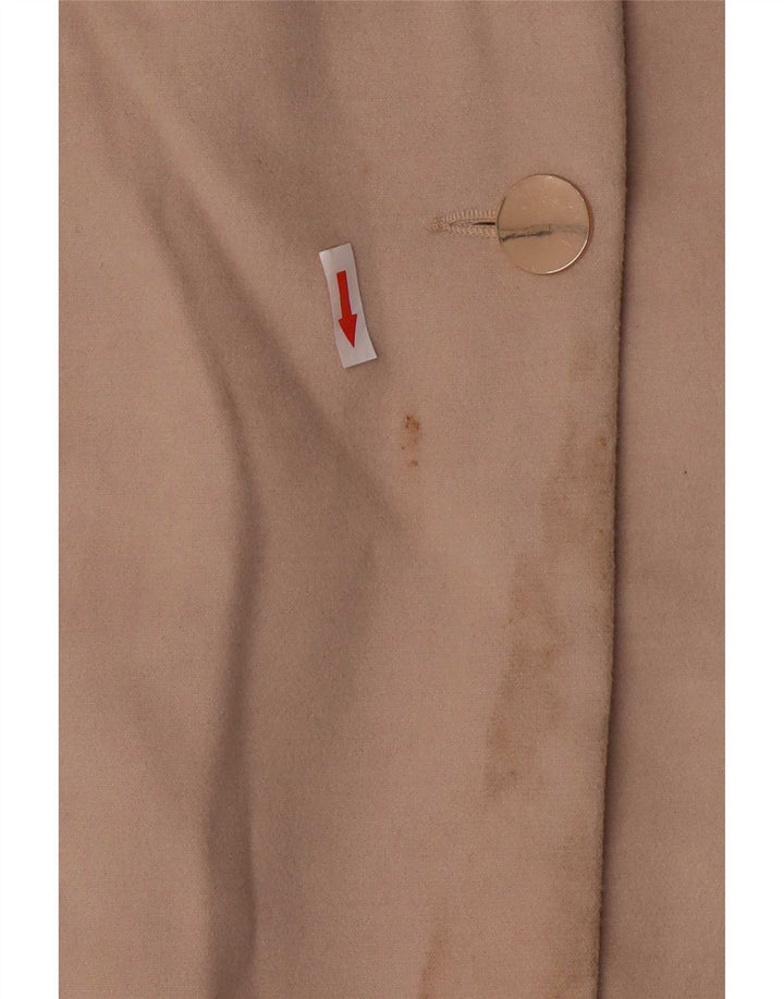 Oasis Womens Overcoat Size 14 Large Beige Polyester