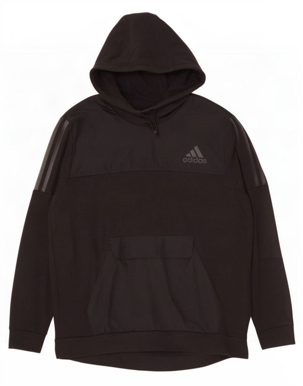 Adidas Męska bluza z kapturem XL Czarna bawełniana