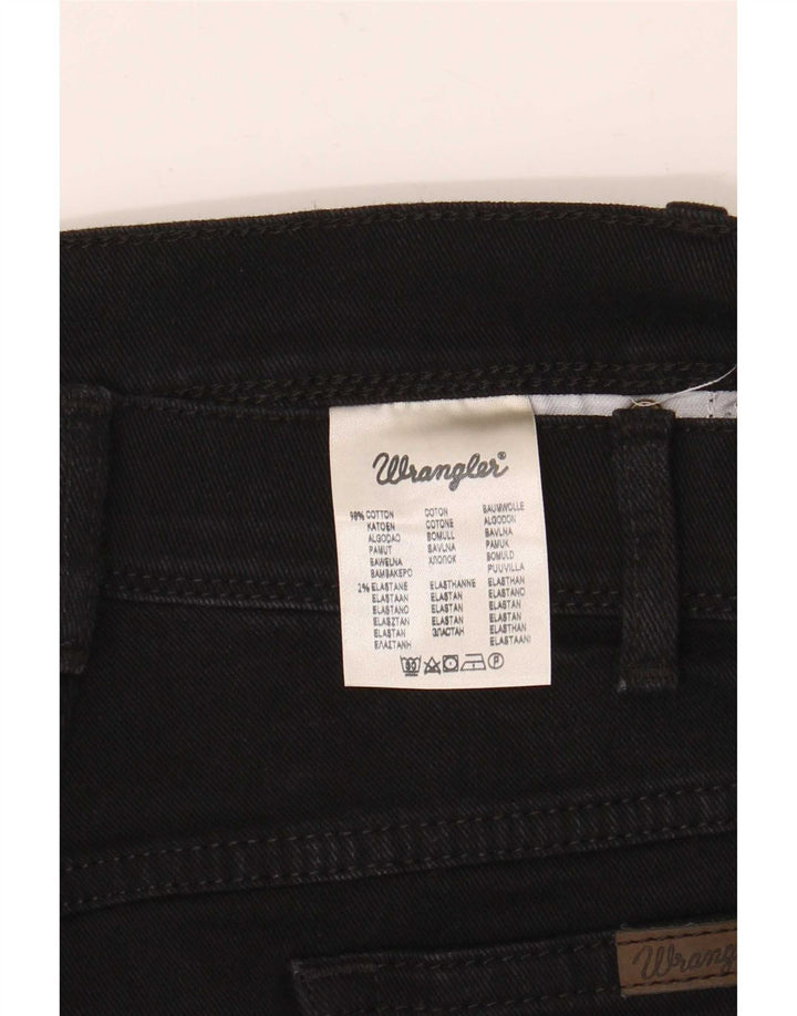 Damskie jeansy Wrangler o prostym kroju W40 L30, czarne, bawełniane