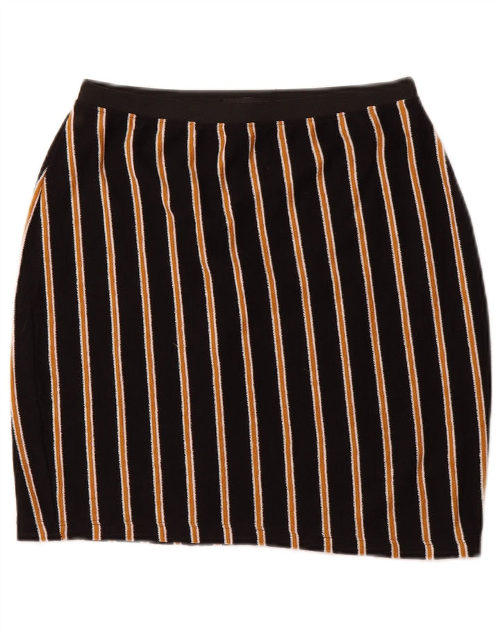 ZARA Womens Pencil Skirt Large W30 Black Striped