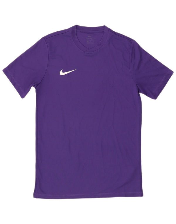 Nike Mens Dri Fit T-Shirt Top Medium Purple Polyester