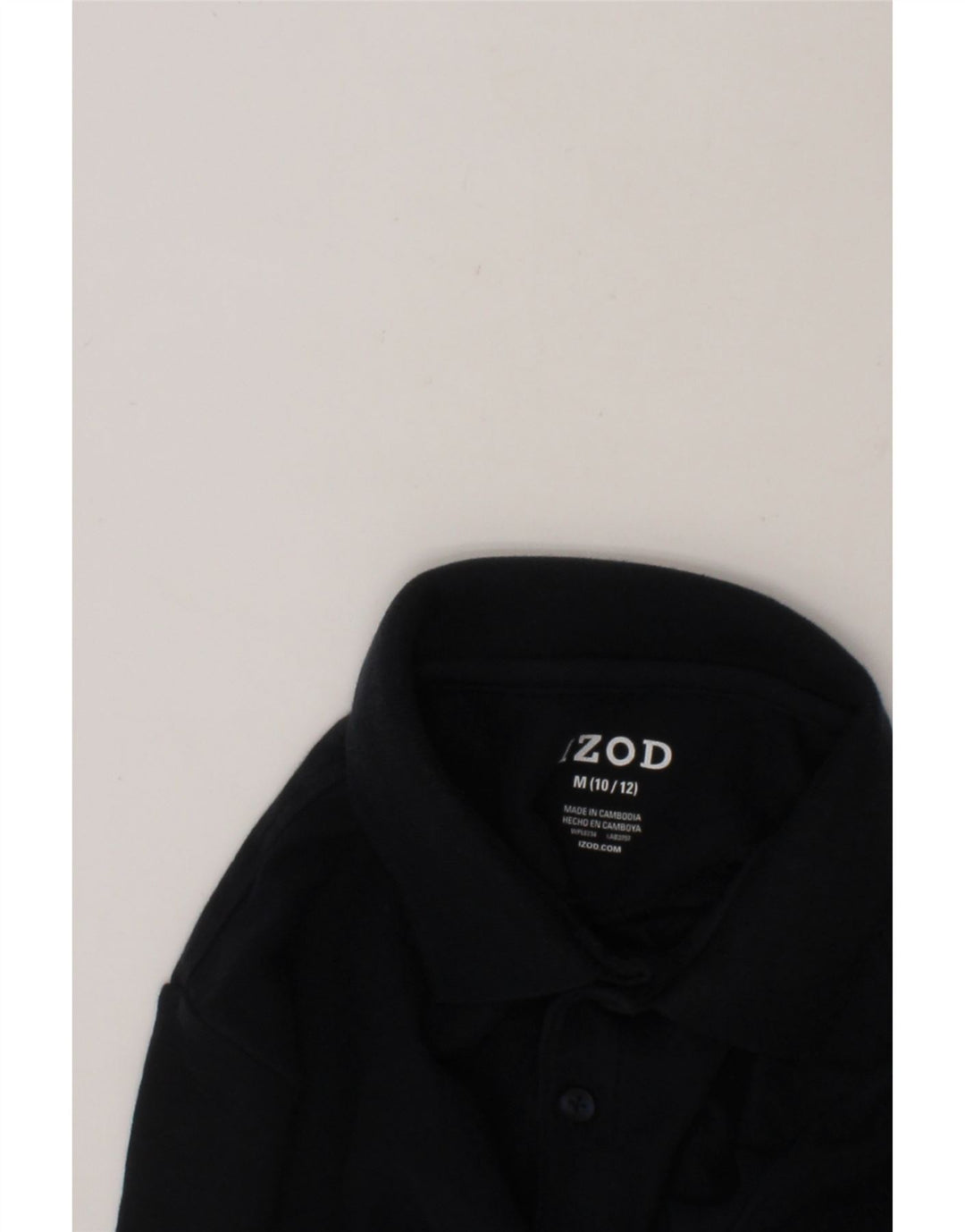 IZOD Boys Polo Shirt 10-11 Years Medium  Navy Blue Vintage Izod and Second-Hand Izod from Messina Hembry 