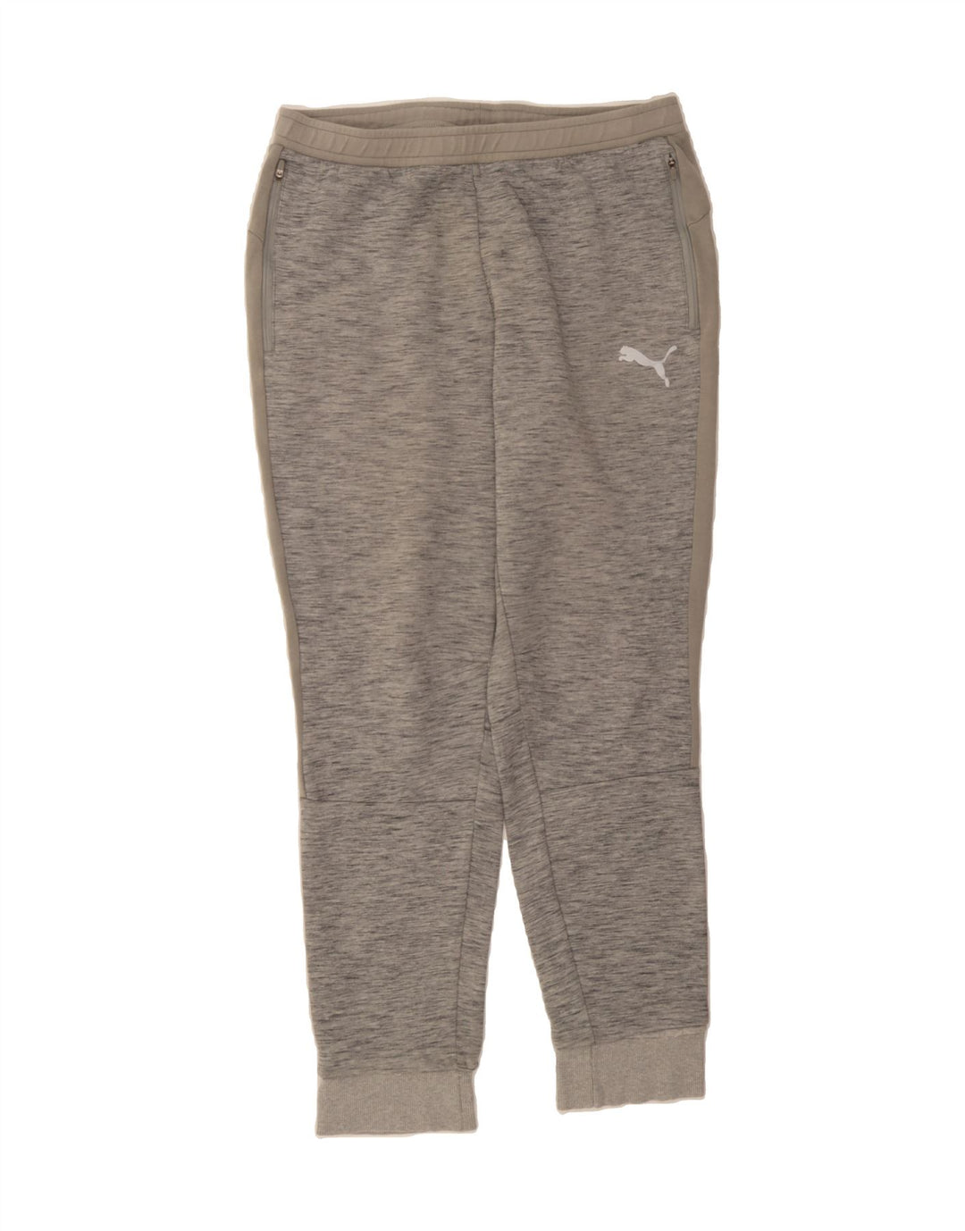 PUMA Mens Tracksuit Trousers Joggers Large  Grey Flecked Cotton Vintage Puma and Second-Hand Puma from Messina Hembry 