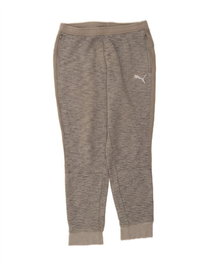 PUMA Mens Tracksuit Trousers Joggers Large  Grey Flecked Cotton Vintage Puma and Second-Hand Puma from Messina Hembry 