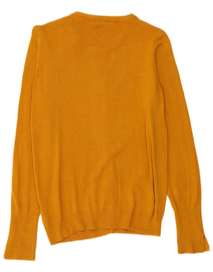 Sweter damski Zara Cardigan UK 12 Średni żółty wiskoza