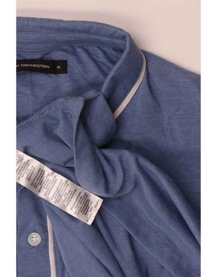 Męska koszulka polo French Connection XL, niebieska, bawełniana