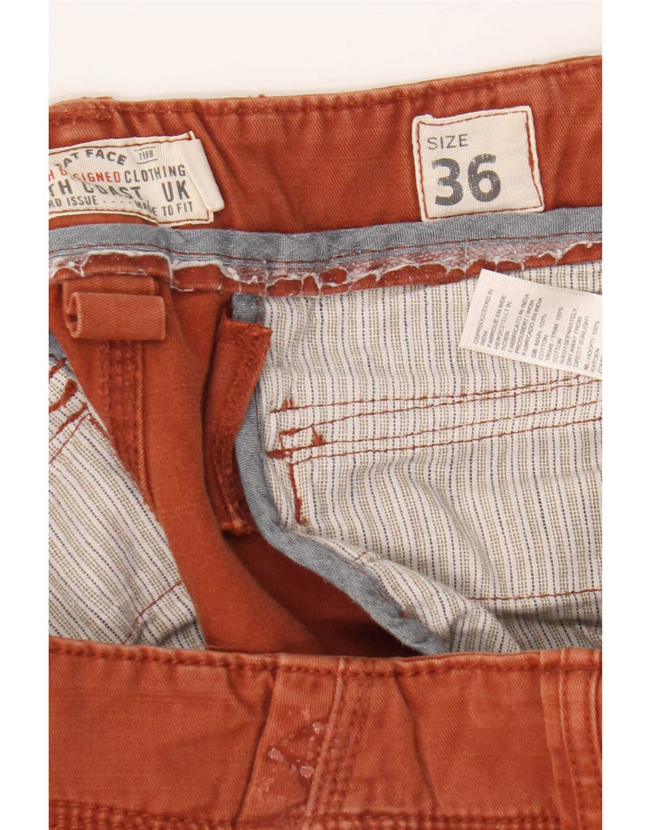 Męskie spodenki cargo Fat Face W36, duże, pomarańczowe, bawełniane