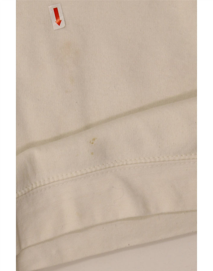 Damski sweter oversize Zara, UK 14, średni biały poliester