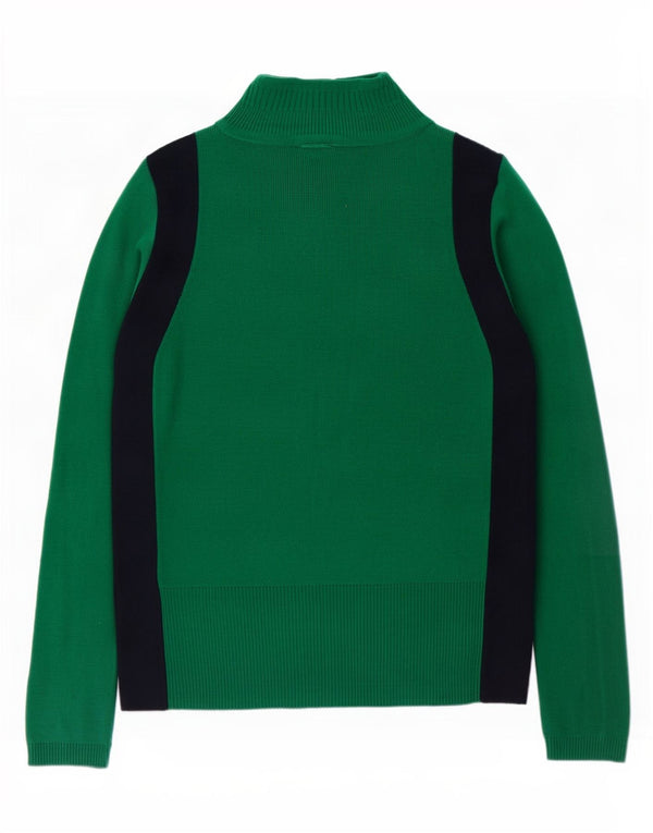 Marks & Spencer Damski sweter z golfem UK 10, mały zielony
