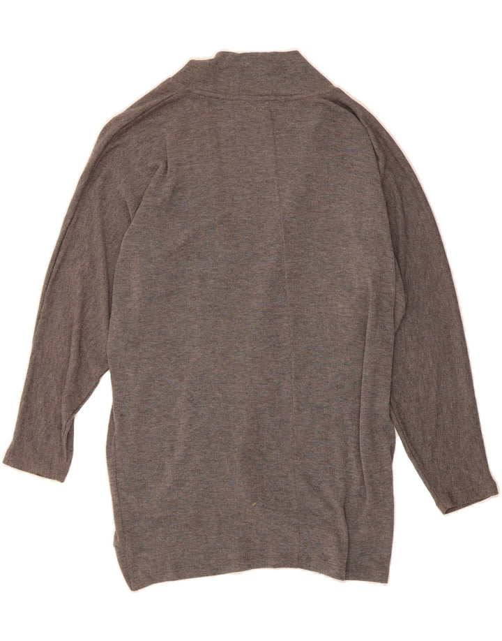 WHISTLE Womens Open Cardigan Sweater UK 14 Medium Grey Polyester Vintage Whistle and Second-Hand Whistle from Messina Hembry 