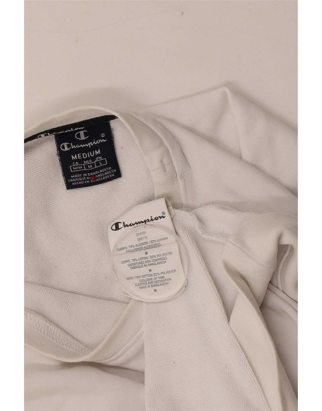 Damska bluza Champion Regular Fit Sweatshirt UK 14 Średnia biała bawełna