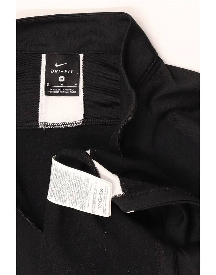 Męska bluza dresowa Nike Dri Fit z zamkiem błyskawicznym i średnim czarnym kolorem