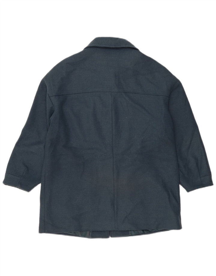 Topshop damski płaszcz oversize UK 10, mały, niebieski, poliester