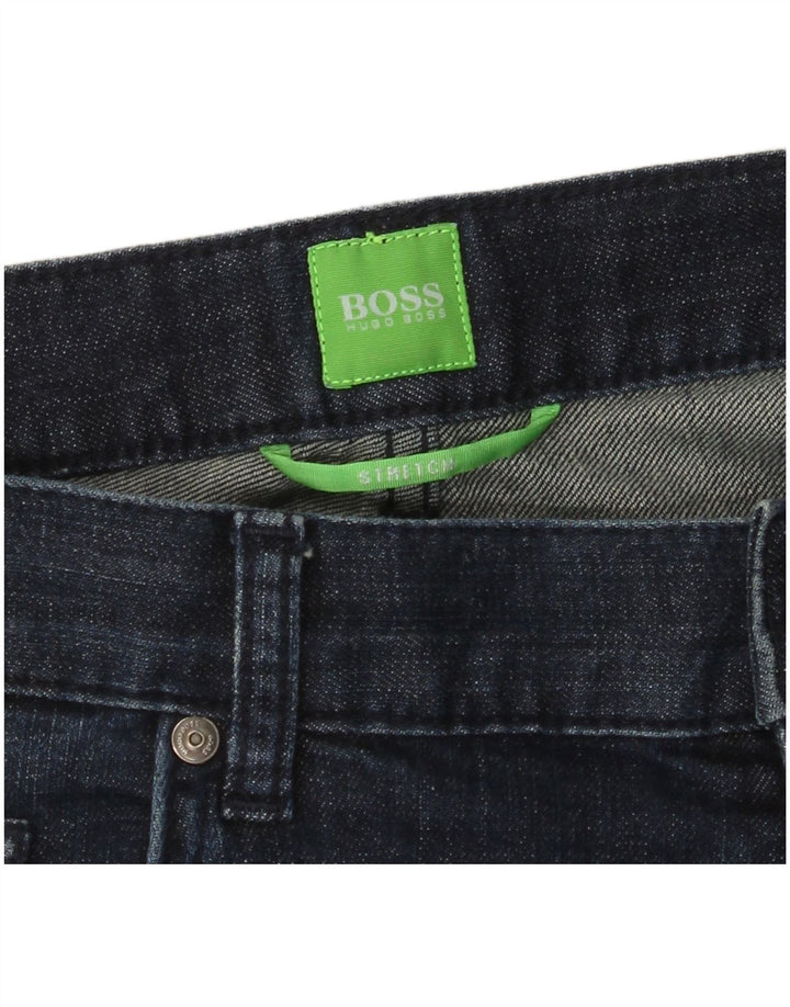 Męskie proste dżinsy HUGO BOSS W36 L32 granatowe