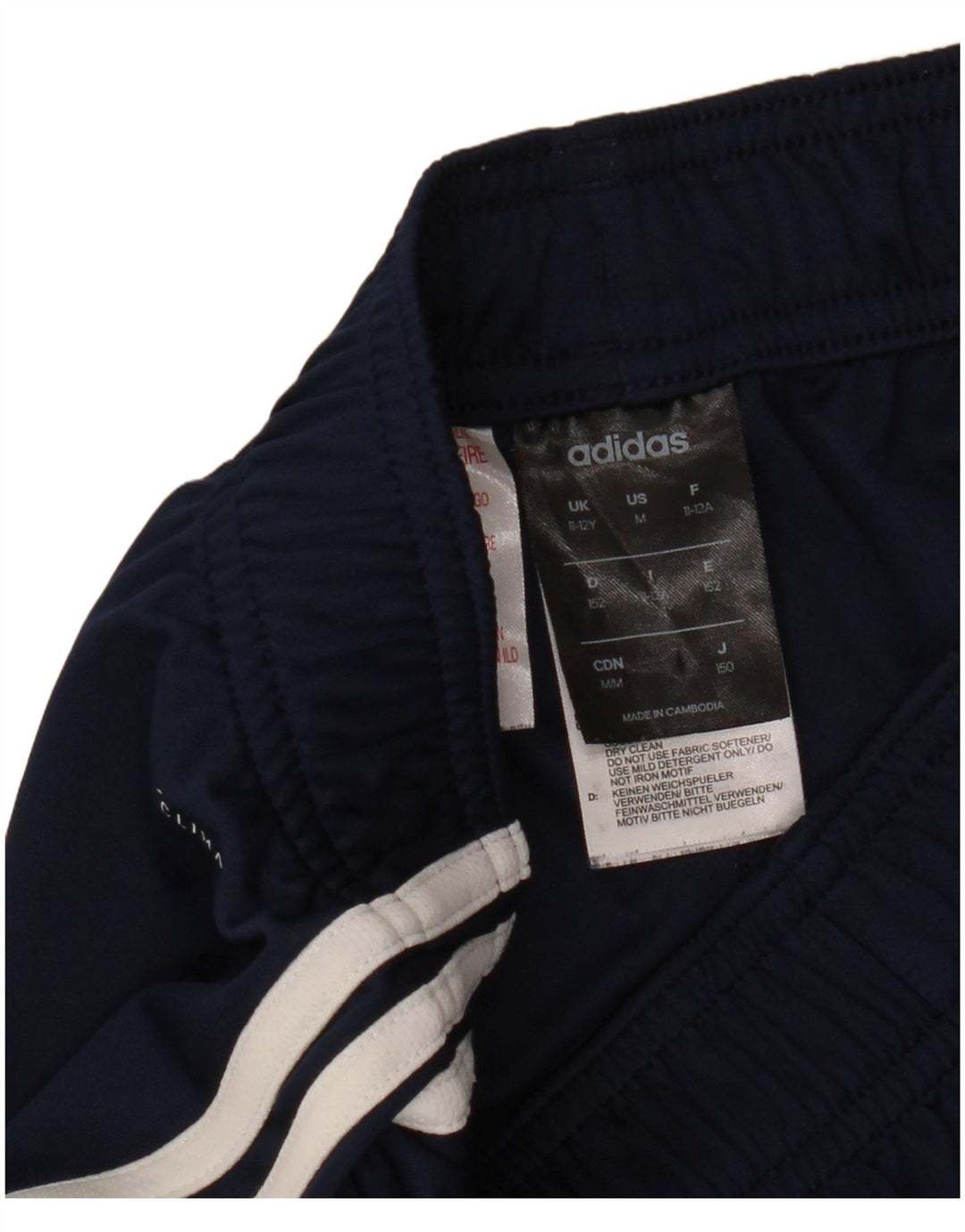 Spodenki sportowe chłopięce Adidas Climalite 11-12 lat, granatowe, poliestrowe