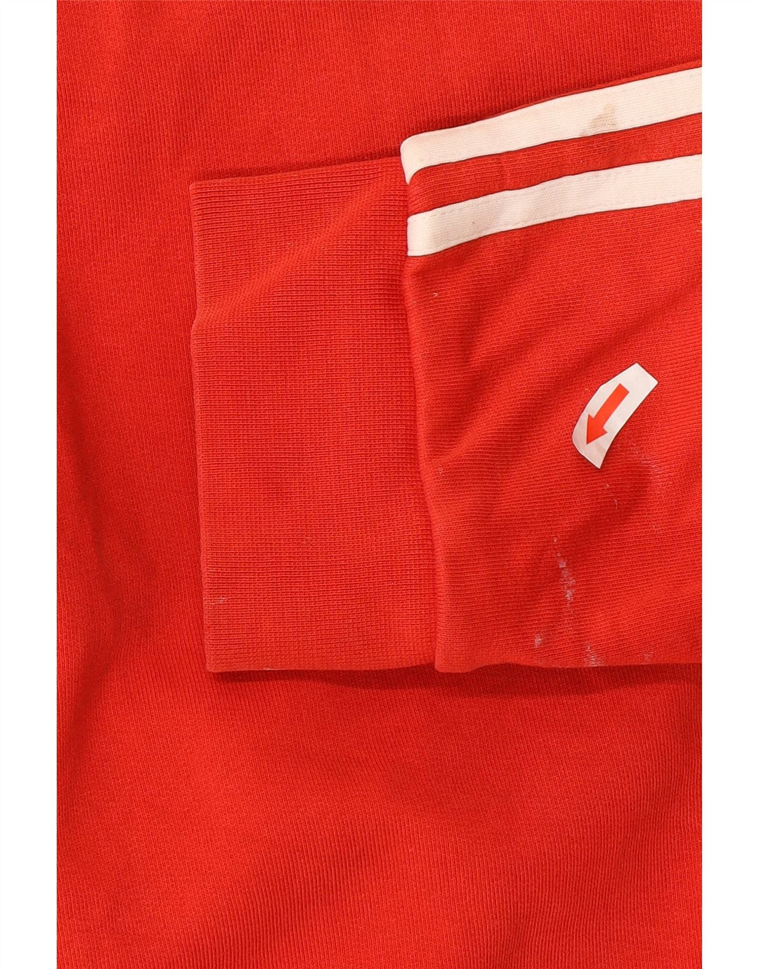 Adidas Męski sweter z kapturem i zamkiem błyskawicznym, mały, czerwony, bawełniany