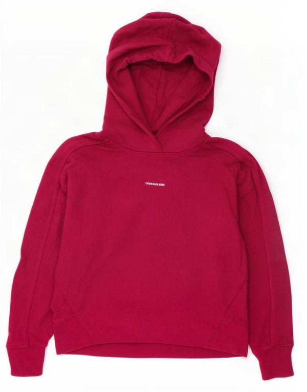 Damski sweter oversize Calvin Klein Jeans UK 6 XS, różowy, bawełniany
